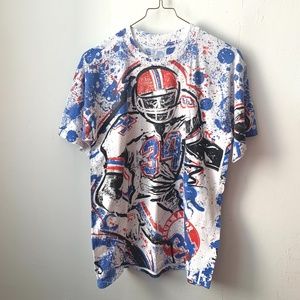 Rare 90s Buffalo Bills allover print t-shirt